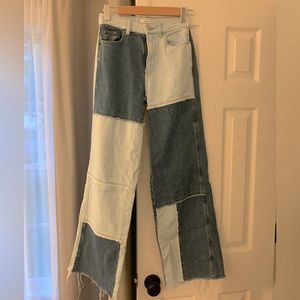PacSun denim patchwork women’s baggy jeans